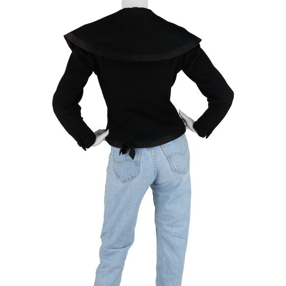 60s Vintage Dan Millstein Wool Cropped Pin Up Rockabilly Blazer Jacket Coat - Picture 2 of 10